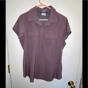 Columbia Omni-Shade Purple Size Large Shirt-SOLD